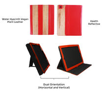 Load image into Gallery viewer, iPad Vegan Leather Heat Reflective iPad Case with Horizontal and Portrait Orientation ICVH - Jacinto &amp; Lirio