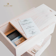 Load image into Gallery viewer, Kakaiba Wooden Box with Wooden Slide Cover - Jacinto &amp; Lirio