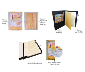 Pinto Medium Personalizable Passport Holder or Refillable Vegan Leather Journal - Jacinto & Lirio