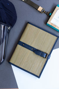 1pc Pacem II Blank Refillable Vegan Leather Journal (Medium) with Gift Box Packaging + 3 Medium Refills Blank Notebook Journal Inserts - Jacinto & Lirio