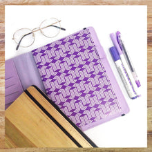 Load image into Gallery viewer, Perseverance A5 Executive Journal Refillable with Card Holders (Lilac) - Jacinto &amp; Lirio