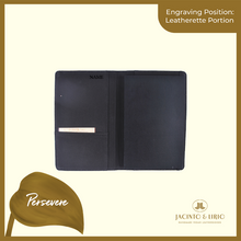 Load image into Gallery viewer, Logo Engraving Personalization on Leatherette Portion - Jacinto &amp; Lirio