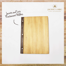 Load image into Gallery viewer, Vegan Leather Menu Holder - Jacinto &amp; Lirio