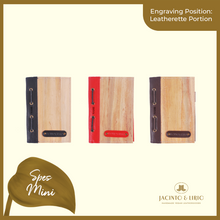 Load image into Gallery viewer, Logo Engraving Personalization on Leatherette Portion - Jacinto &amp; Lirio