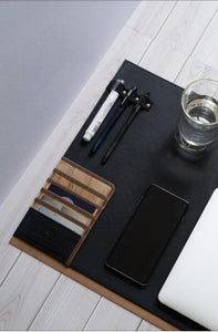 Jacinto & Lirio - WFH Desk Mat or Gaming Pad with Pockets and Card Holders